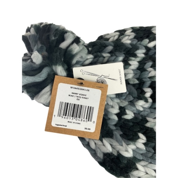 The North Face Black and White Knit Beanie - Picture 4 of 5